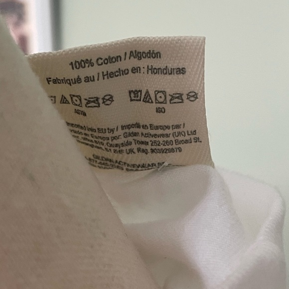 New Coffee & Sarcasm White Leopard Long Sleeve Cotton T-Shirt - Picture 3 of 3